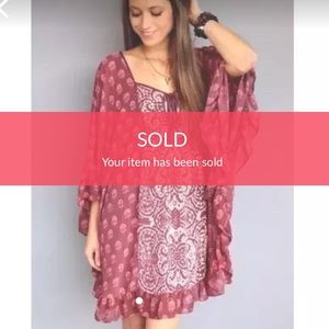 FREE PEOPLE Marla Dreams Minj Kaftan Dress